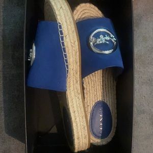 Barley wore Coach Espadrilles sandals